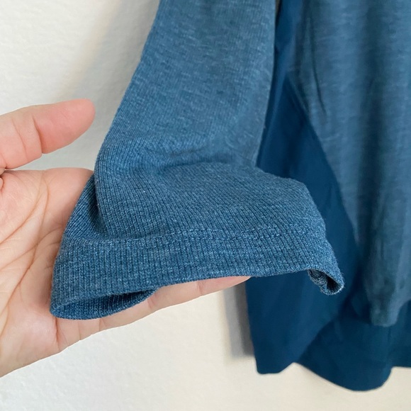 Champion C9 Blue Colorblock Running Athletic Longsleeve Top - Picture 5 of 13